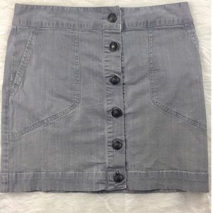 Rag and Bone grey denim mini skirt